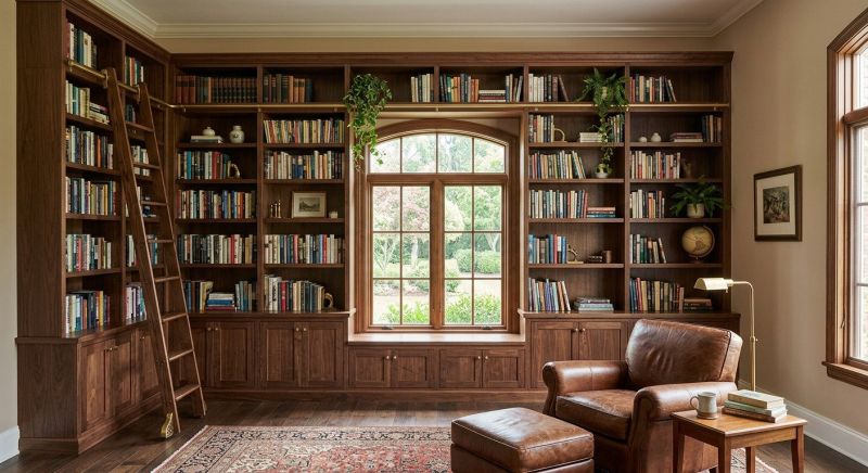 Custom Bookshelves Installation in Annapolis, MD