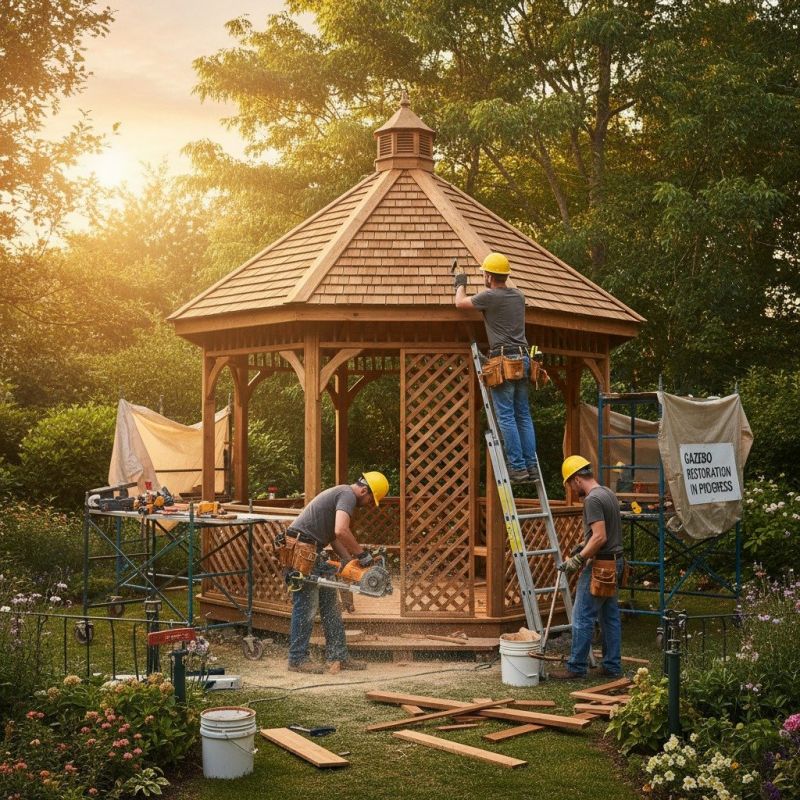 Gazebo Roof Repair in Conroe, TX