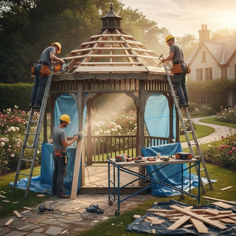 Gazebo Roof Repair in Olathe, KS