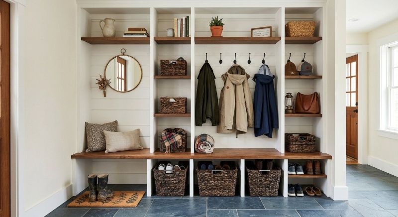Mudroom Shelving Installation in Alexandria, VA